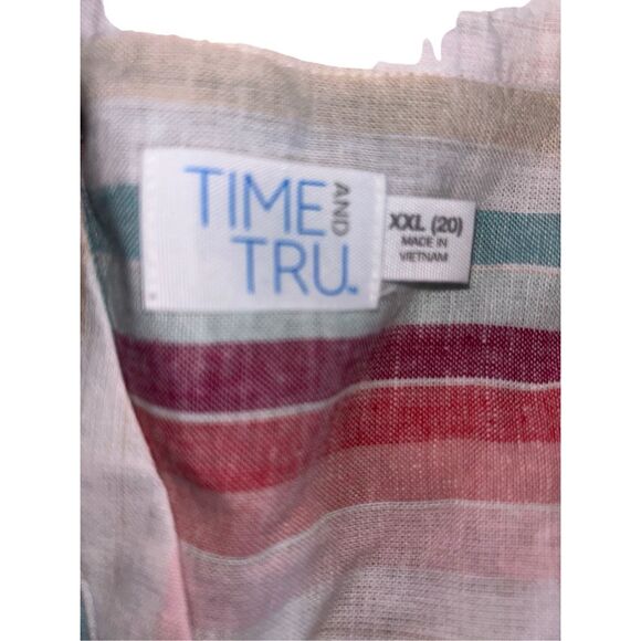 Time and Tru Multicolor cinched waist dress - Picture 5 of 5